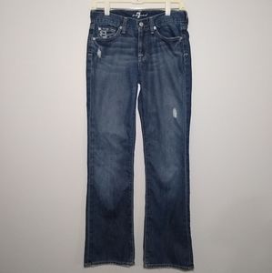 7 For All Mankind Women's Distressed Jeans Size 25